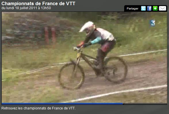 Les Championnats de France de VTT sur Pluzz